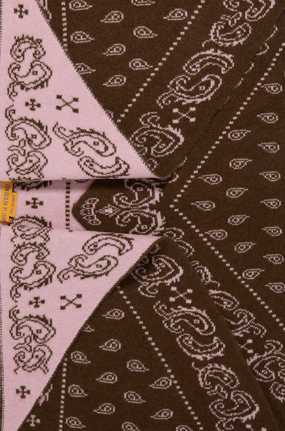 GUEST IN RESIDENCE The Wild Rag bandana pattern knit triangle cashmere scarf Women MULTI COLOURED 2