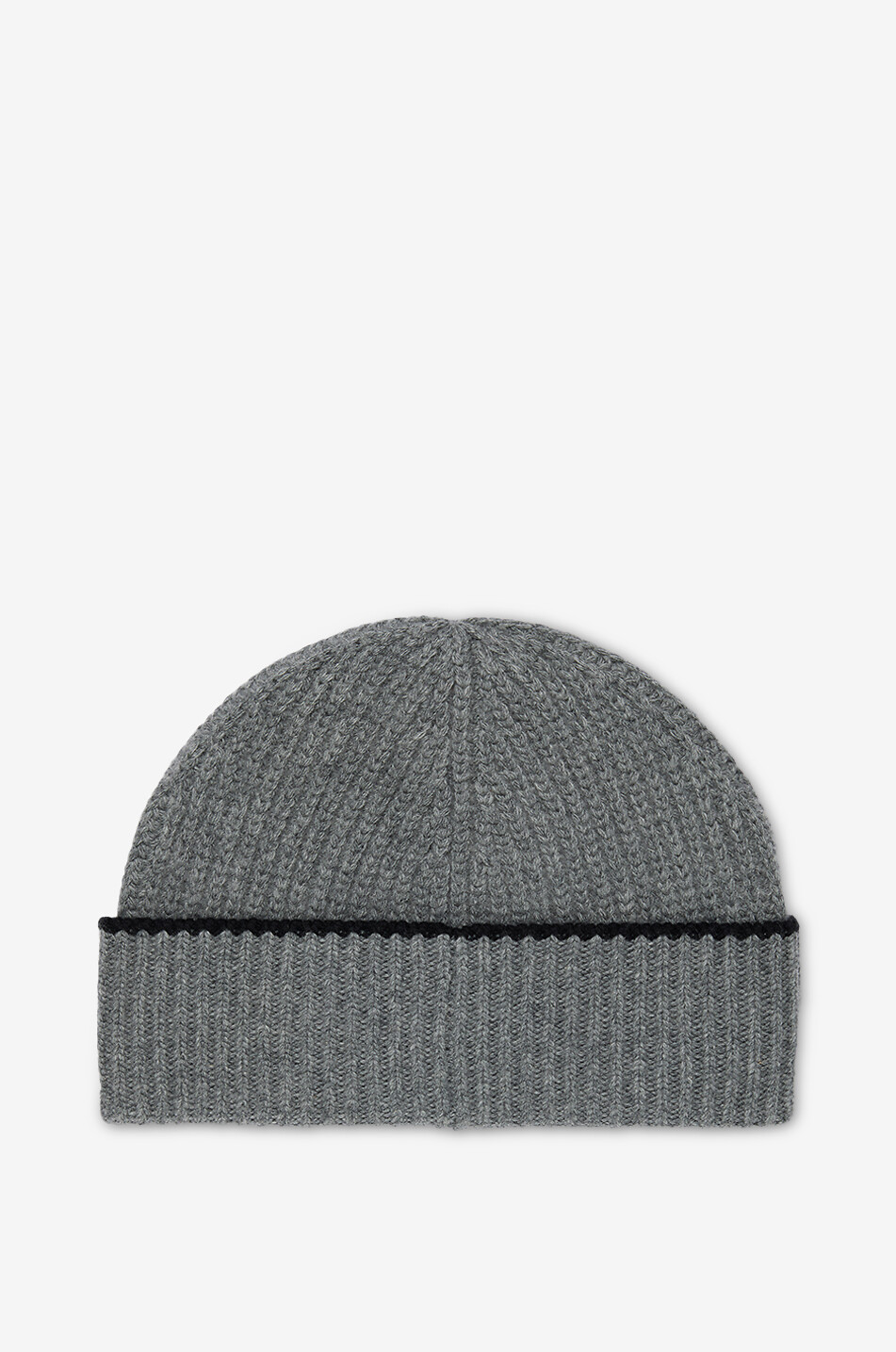 Sequinned rib knit double beanie in Platinum thread - FABIANA