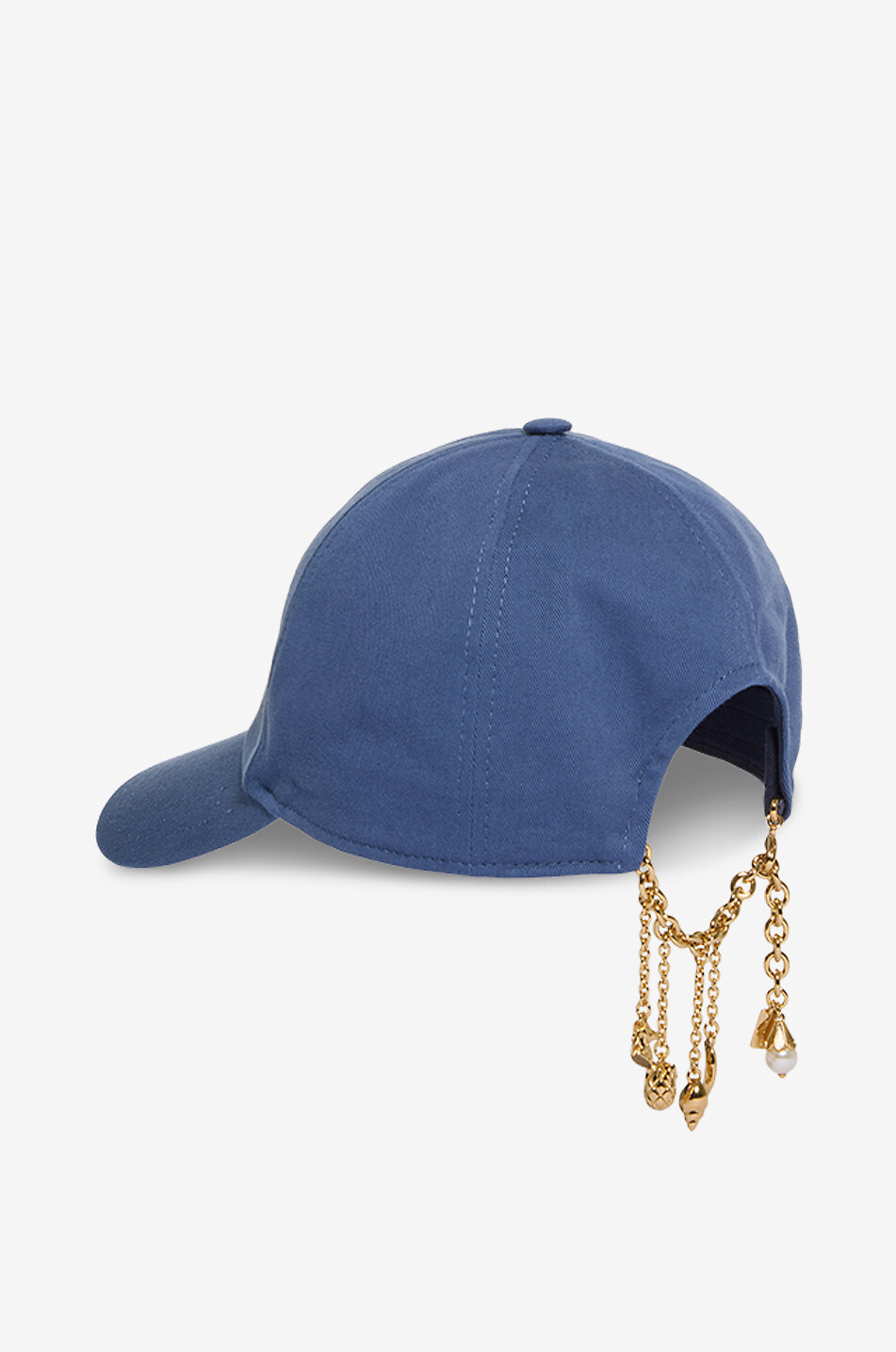 CHLOE Chloé Charms embroidered logo canvas baseball cap Women DARK BLUE 3