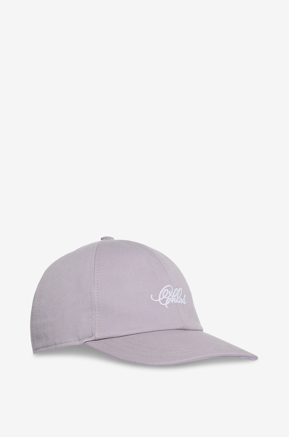 CHLOE Chloé Charms logo embroidered twill baseball cap Women PURPLE 2