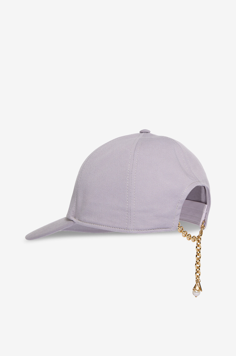 CHLOE Chloé Charms logo embroidered twill baseball cap Women PURPLE 3
