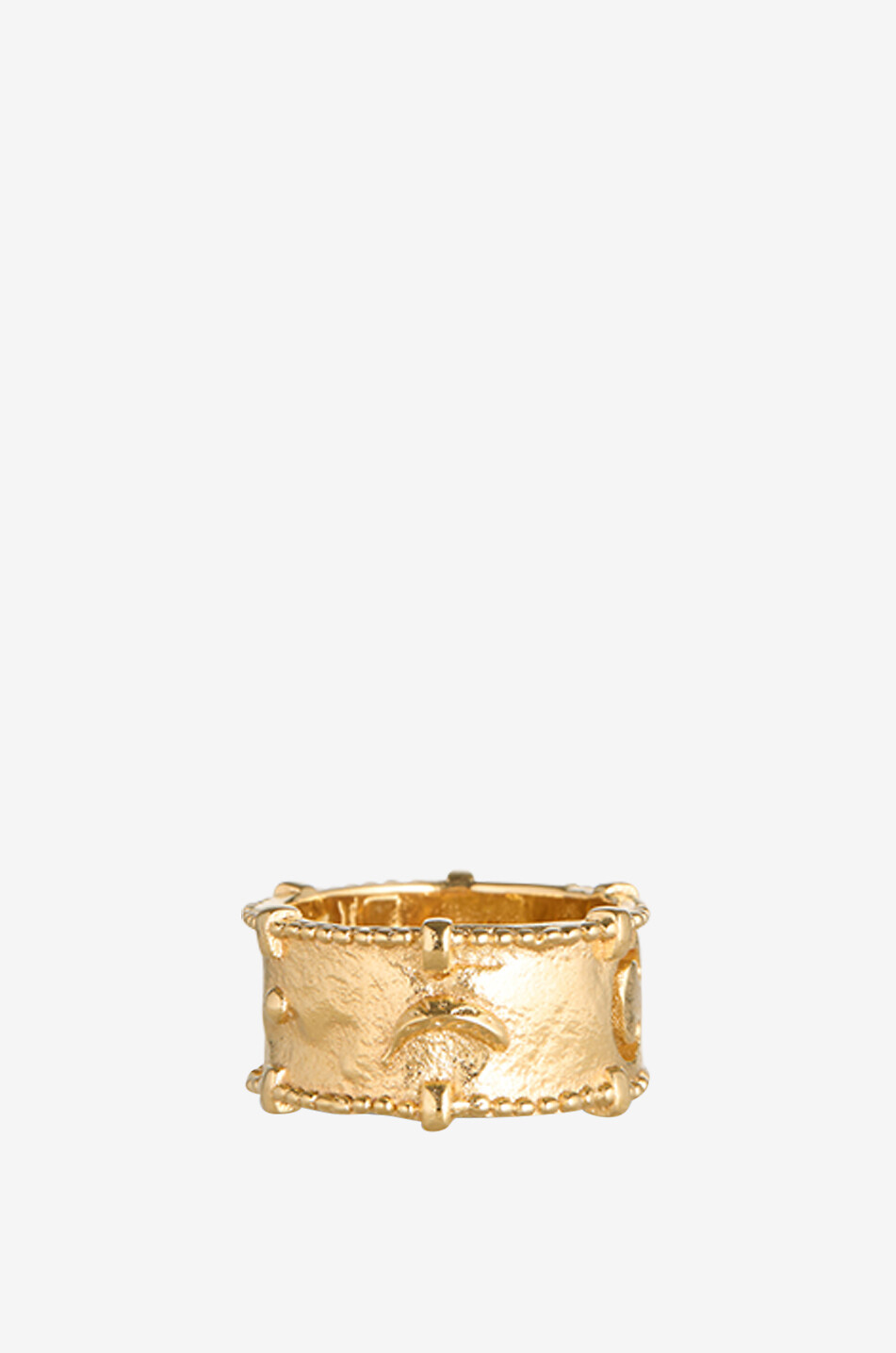 CHLOE Bague large dorée The Chloé Medals Femme DORE 2
