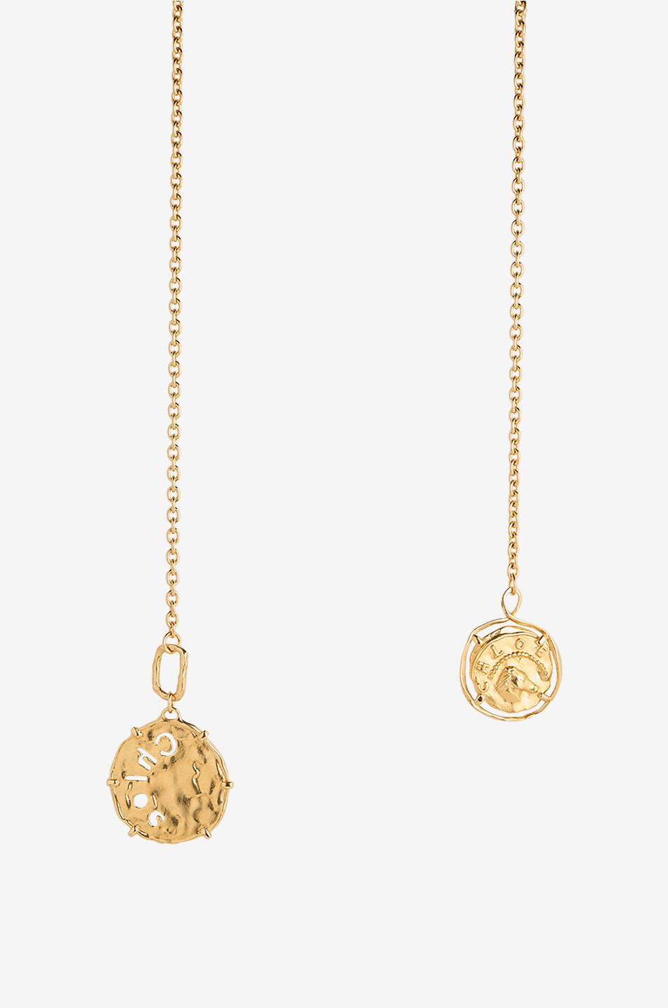 The Chloé Medals scarf effect necklace