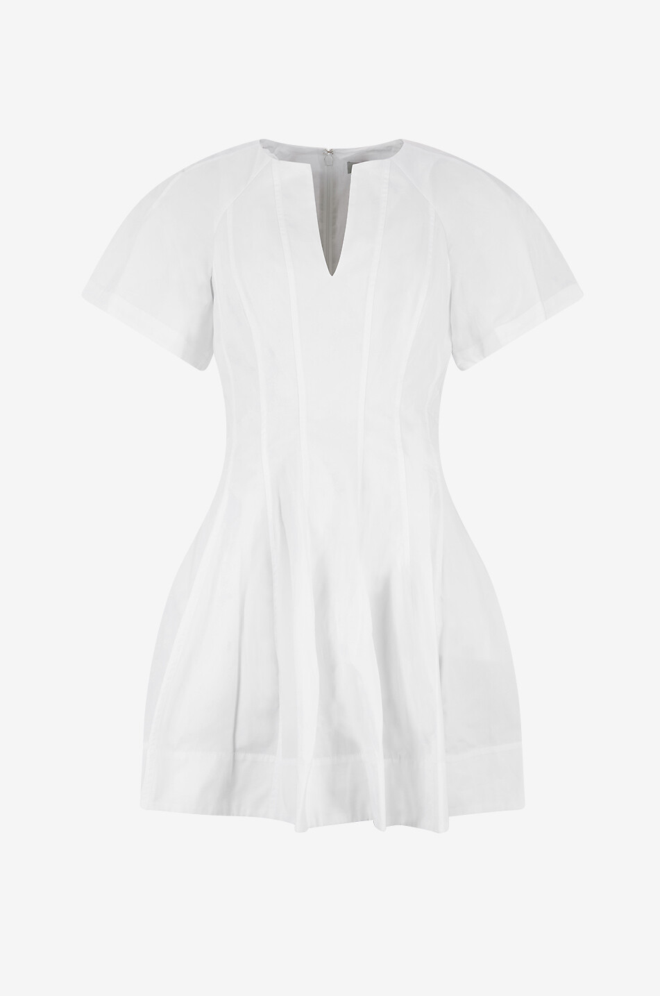 Maveri mini poplin dress with corset stitching