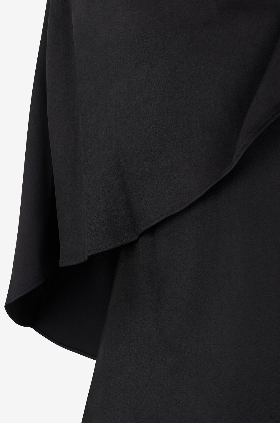 SIMKHAI Top drapé asymétrique en satin Eliora Femme NOIR 8