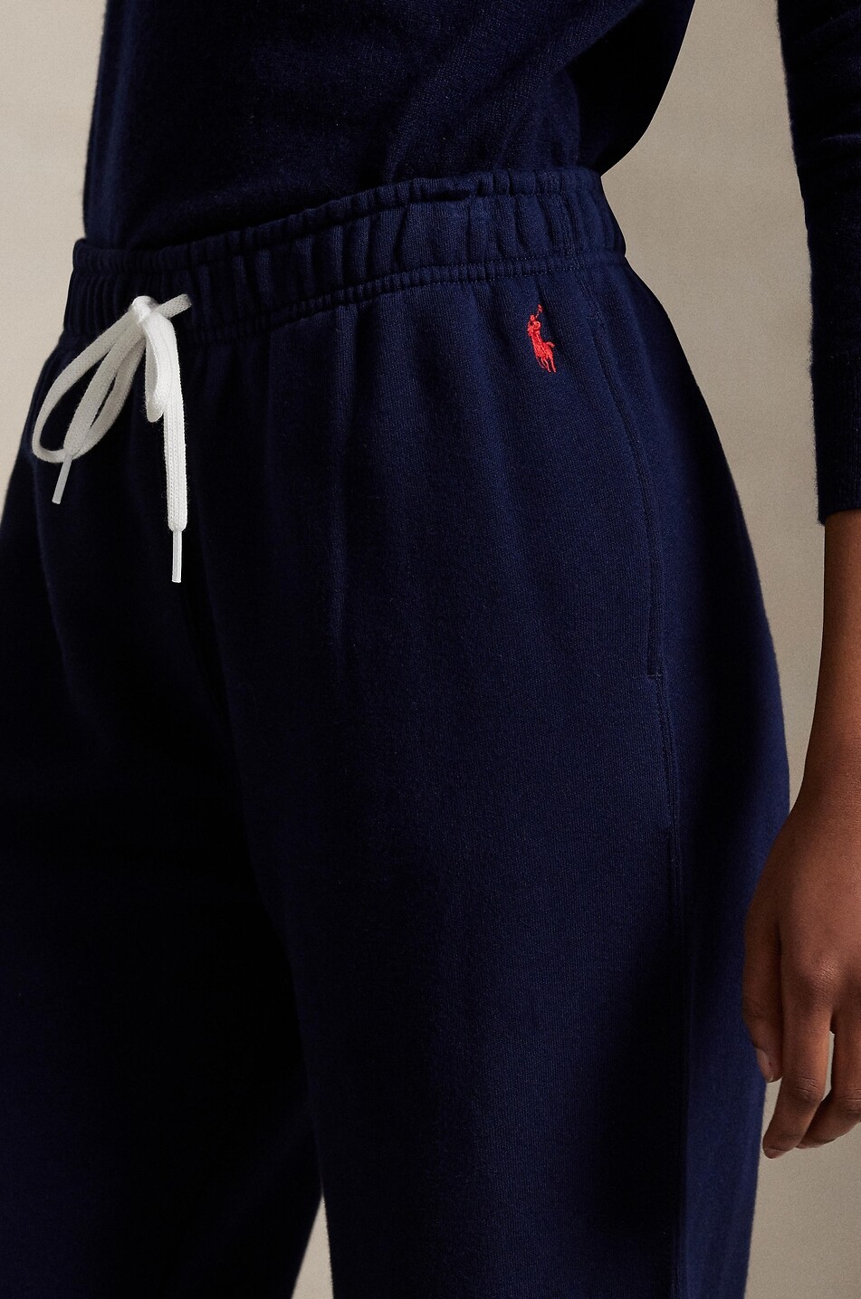 POLO RALPH LAUREN Pantalon de jogging large en molleton Pony Femme BLEU FONCE 4