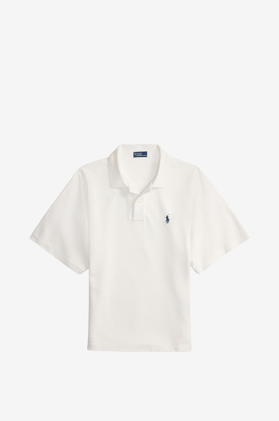 POLO RALPH LAUREN Baumwollpiqué-Kurzarm-Polohemd im Boxy-Schnitt Pony Damen WEISS 1