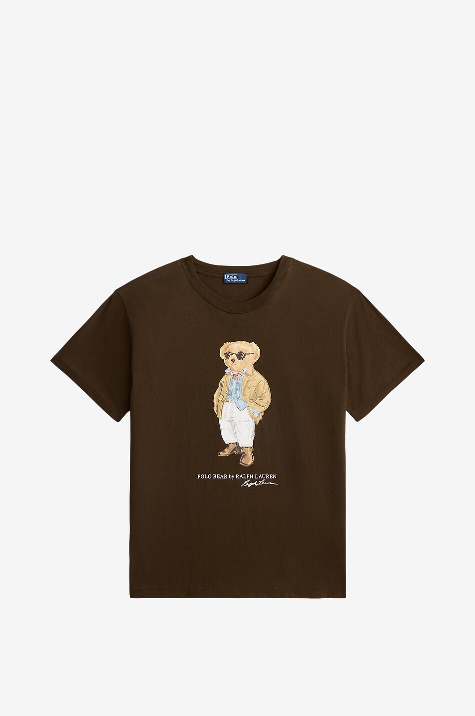 POLO RALPH LAUREN Polo Bear cotton crew-neck t-shirt Women DARK BROWN 1