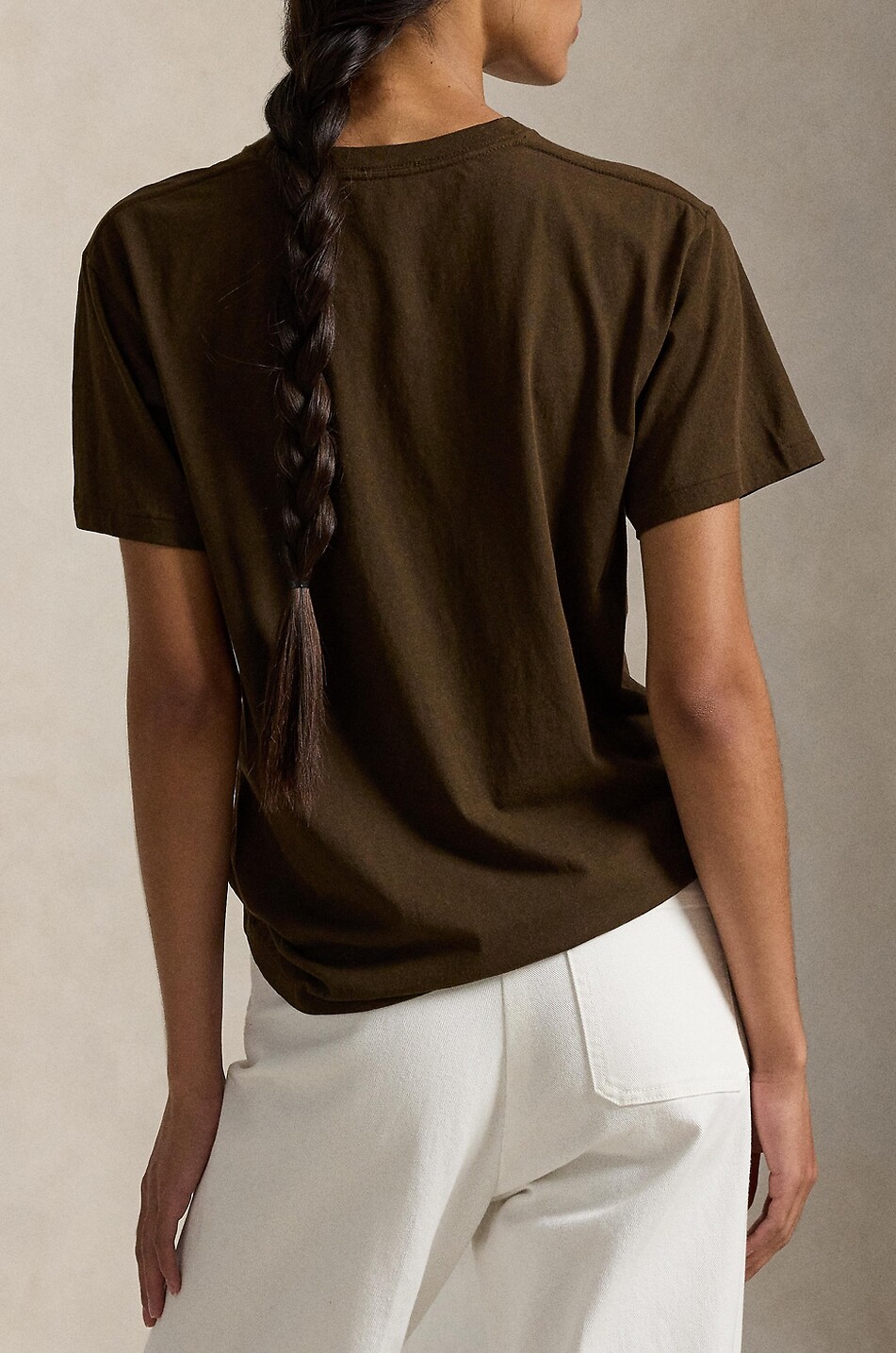 POLO RALPH LAUREN Polo Bear cotton crew-neck t-shirt Women DARK BROWN 3