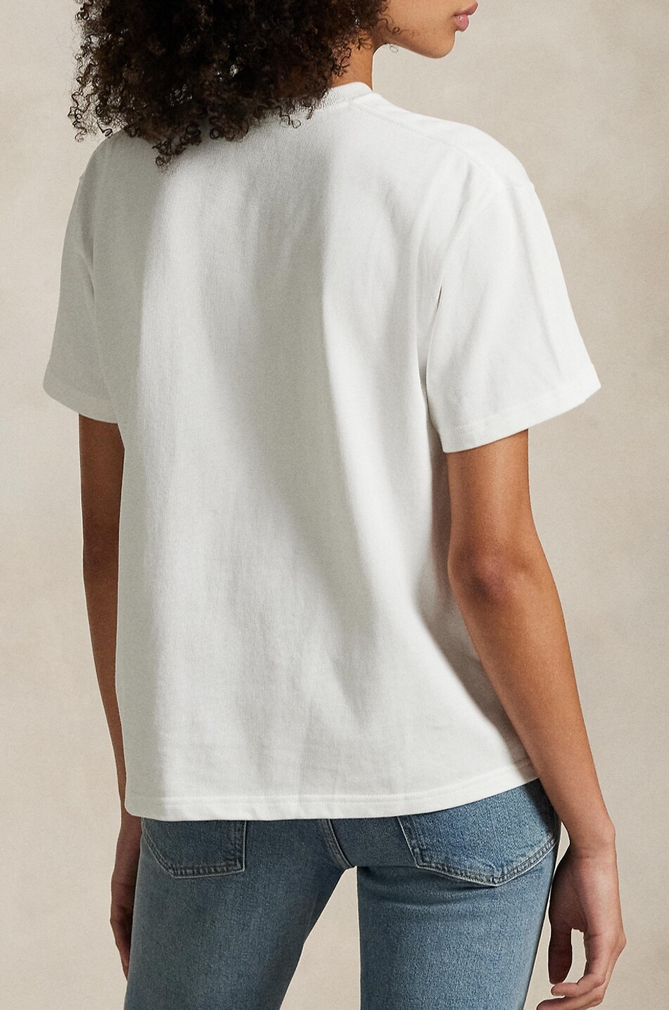 POLO RALPH LAUREN T-shirt à col rond en coton brodé Pony Femme BLANC 3