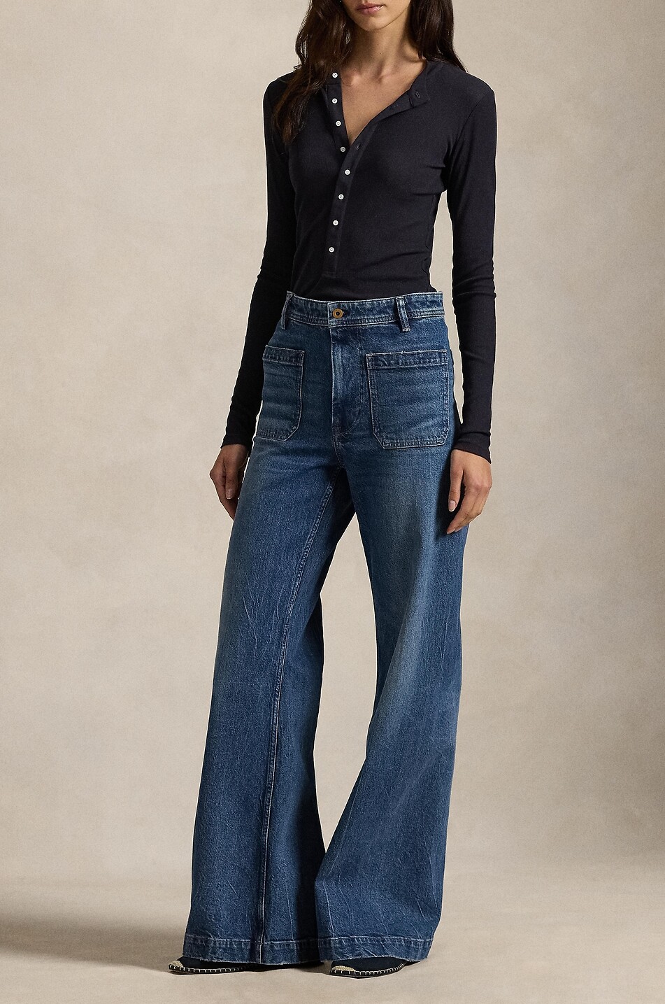 POLO RALPH LAUREN Bootcut high-rise flared jeans Women BLUE 2