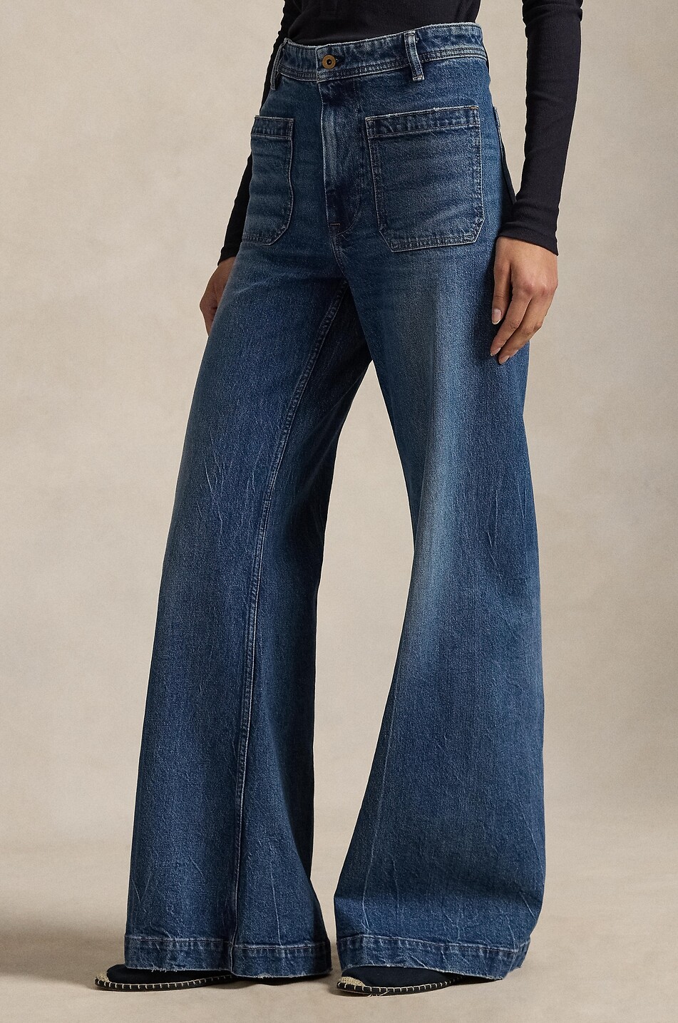 POLO RALPH LAUREN Bootcut high-rise flared jeans Women BLUE 5