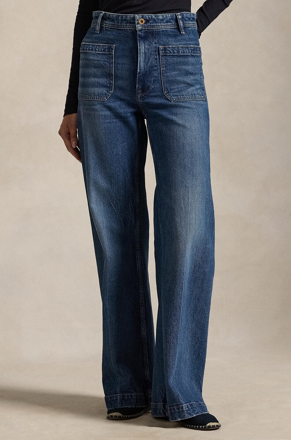 POLO RALPH LAUREN Bootcut high-rise flared jeans Women BLUE 6