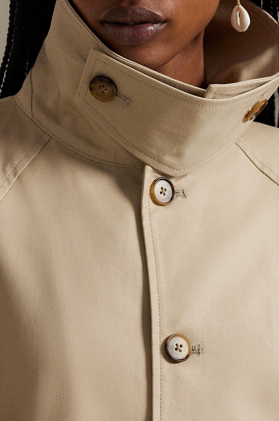 POLO RALPH LAUREN Leichte Jacke aus Baumwolltwill Pony Damen BEIGE 4