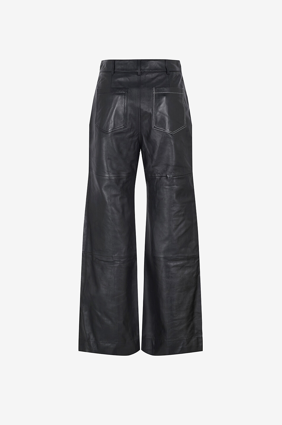 VICTORIA BECKHAM Ausgestellte Hose aus Glattleder Alina Damen SCHWARZ 2