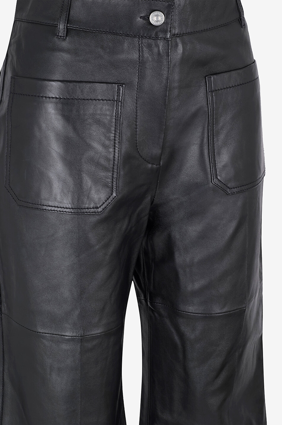 VICTORIA BECKHAM Ausgestellte Hose aus Glattleder Alina Damen SCHWARZ 3