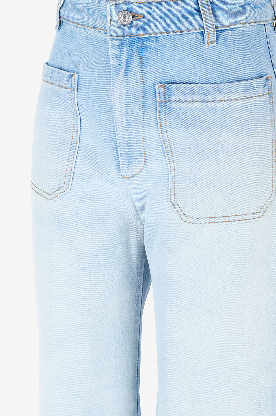 VICTORIA BECKHAM Ausgewaschene ausgestellte Jeans mit hoher Taille Alina Damen BLAU 3