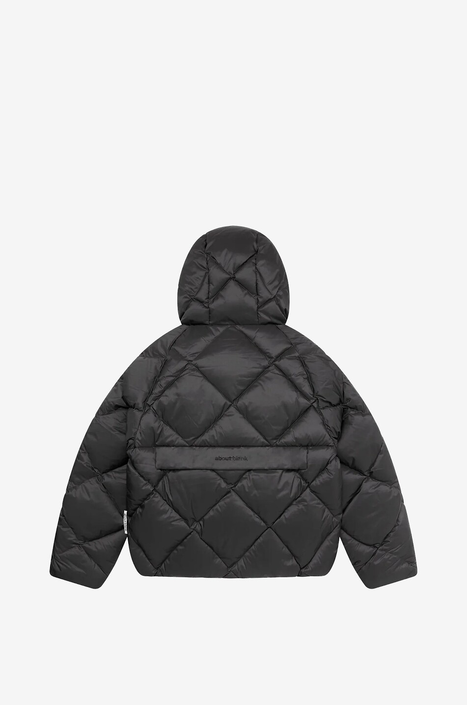 ABOUT:BLANK Kurze gesteppte Daunenjacke mit Kapuze Puffer Herren SCHWARZ 2