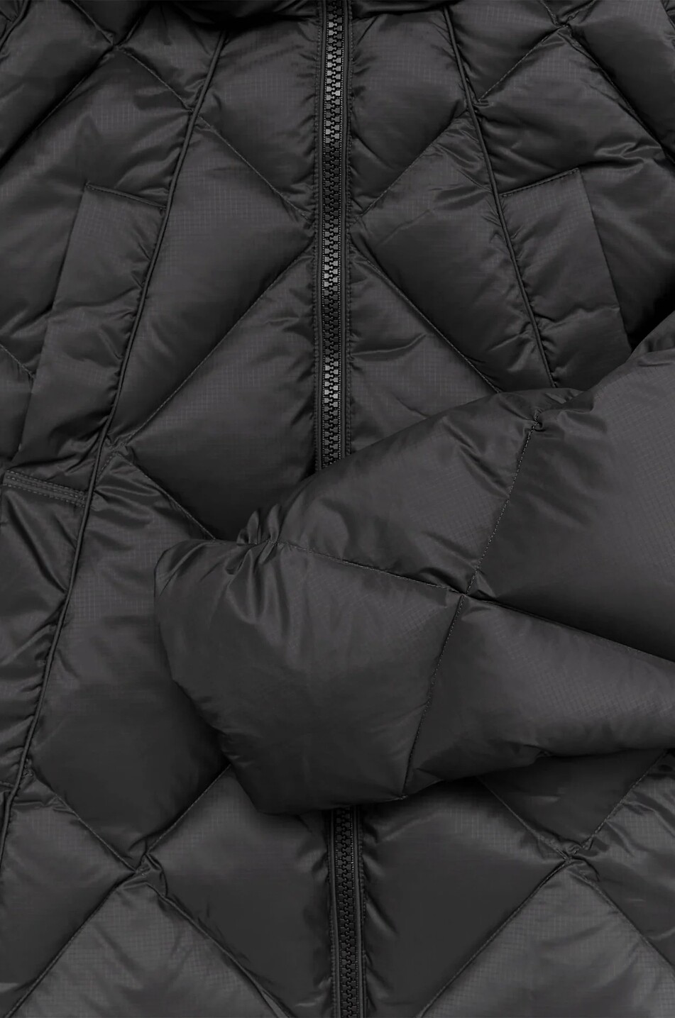 ABOUT:BLANK Kurze gesteppte Daunenjacke mit Kapuze Puffer Herren SCHWARZ 6