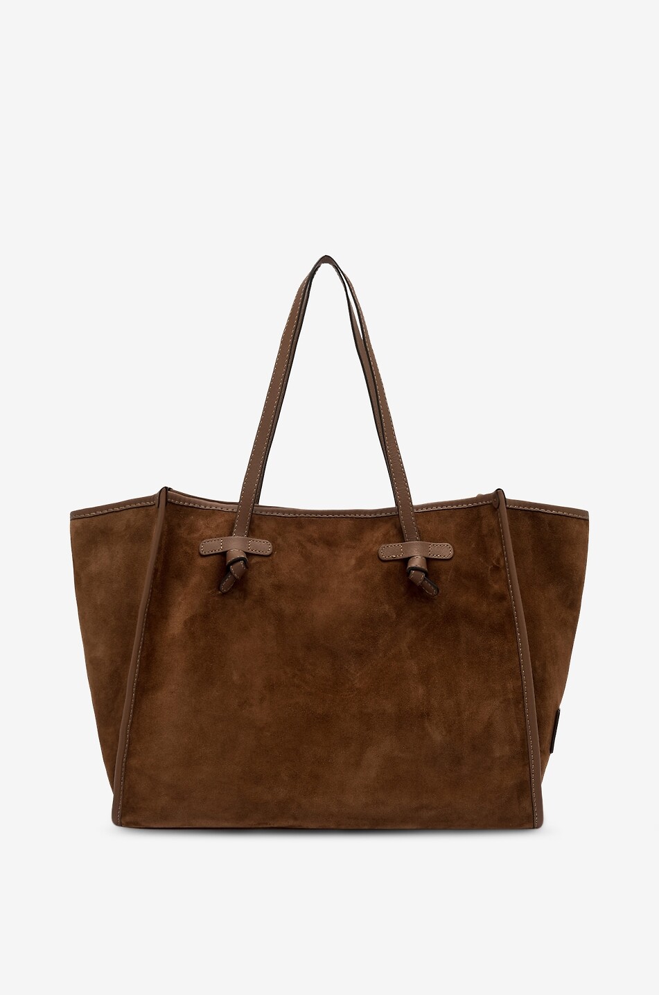 Marcella suede and smooth leather tote bag