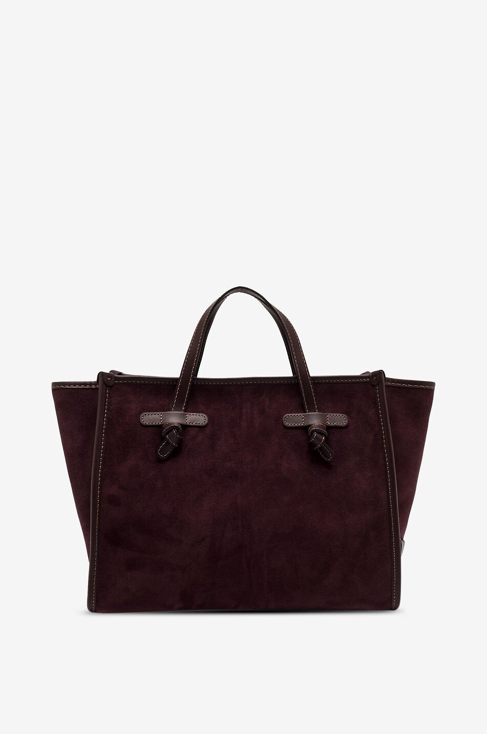 Miss Marcella suede rectangular tote with handles