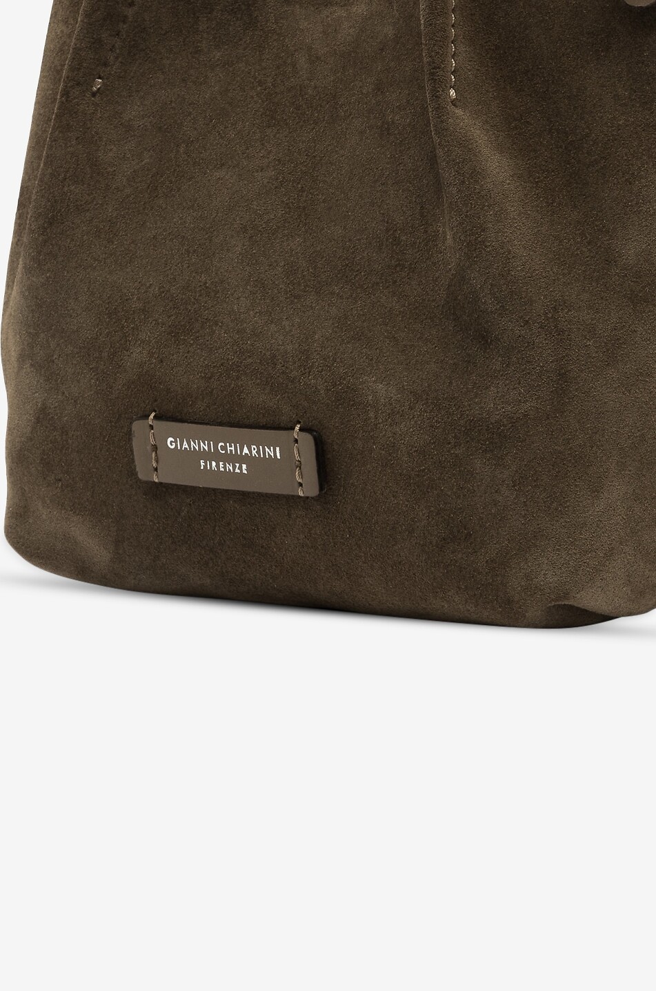GIANNI CHIARINI Sac en daim Dua Mini Femme KAKI 3