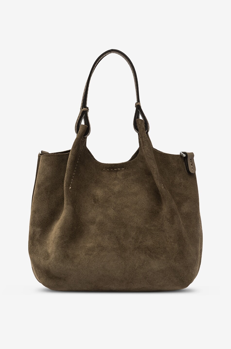 GIANNI CHIARINI Sac en daim Dua Mini Femme KAKI 4