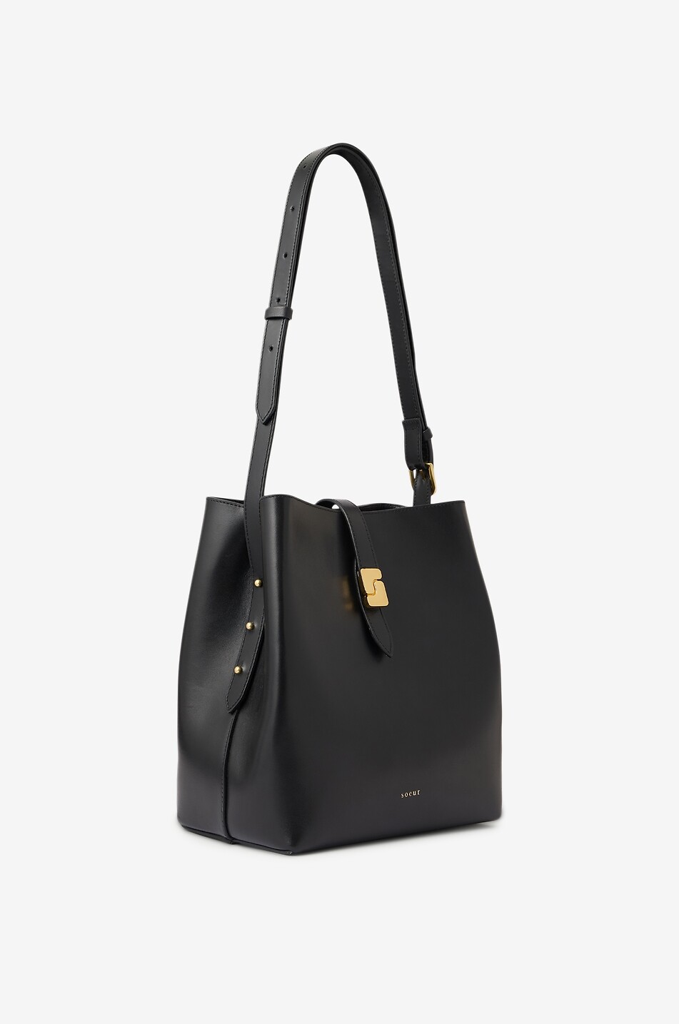 SOEUR Bucket-Tasche aus Glattleder Bello Damen SCHWARZ 2