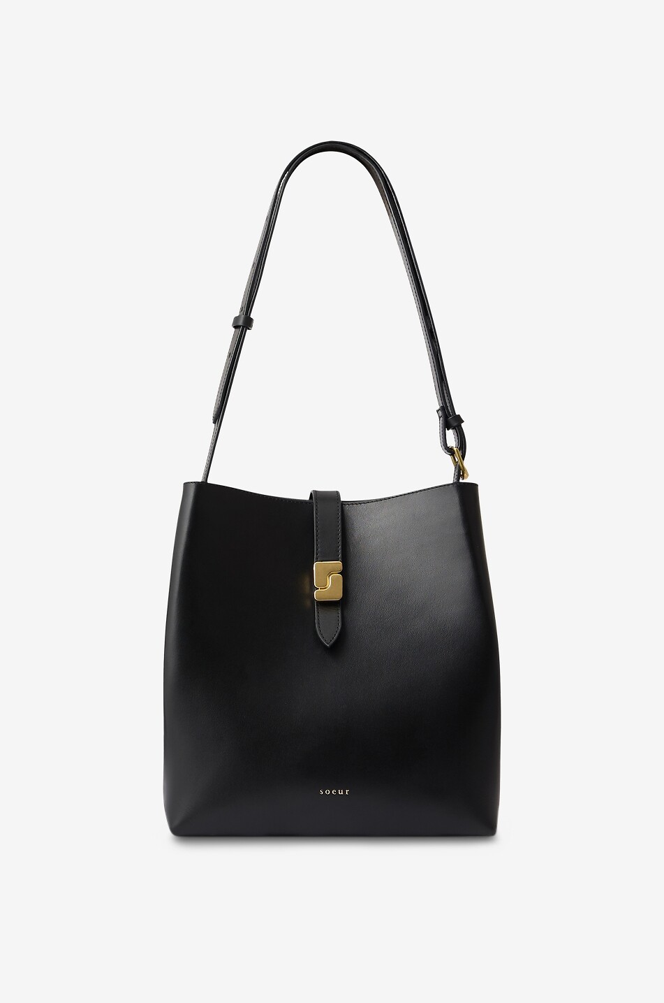 Bucket-Tasche aus Glattleder Bello
