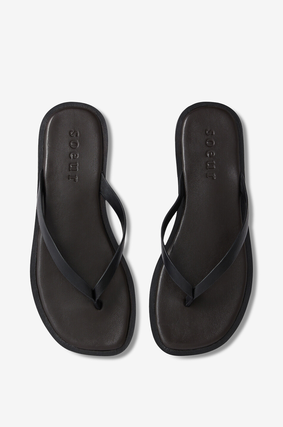 SOEUR Flip-Flops aus Glattleder Haiku Damen SCHWARZ 3