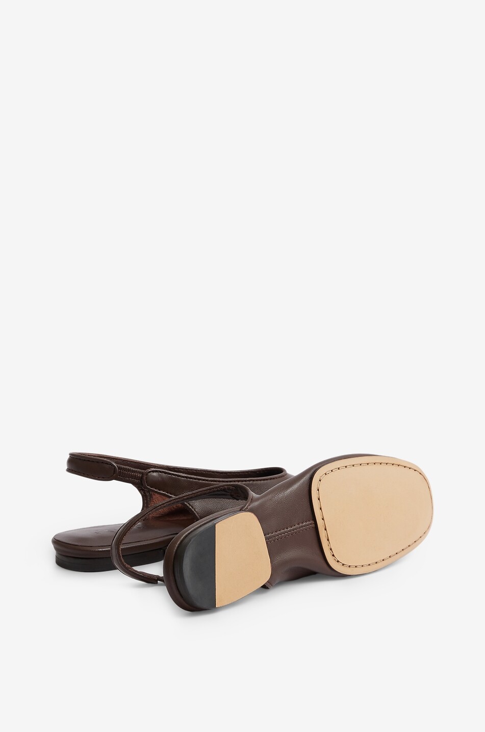 SOEUR Slingback-Ballerinas aus Glattleder Emmett Damen BRAUN 4