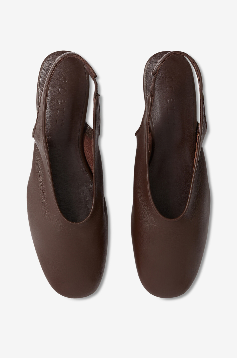 SOEUR Slingback-Ballerinas aus Glattleder Emmett Damen BRAUN 3