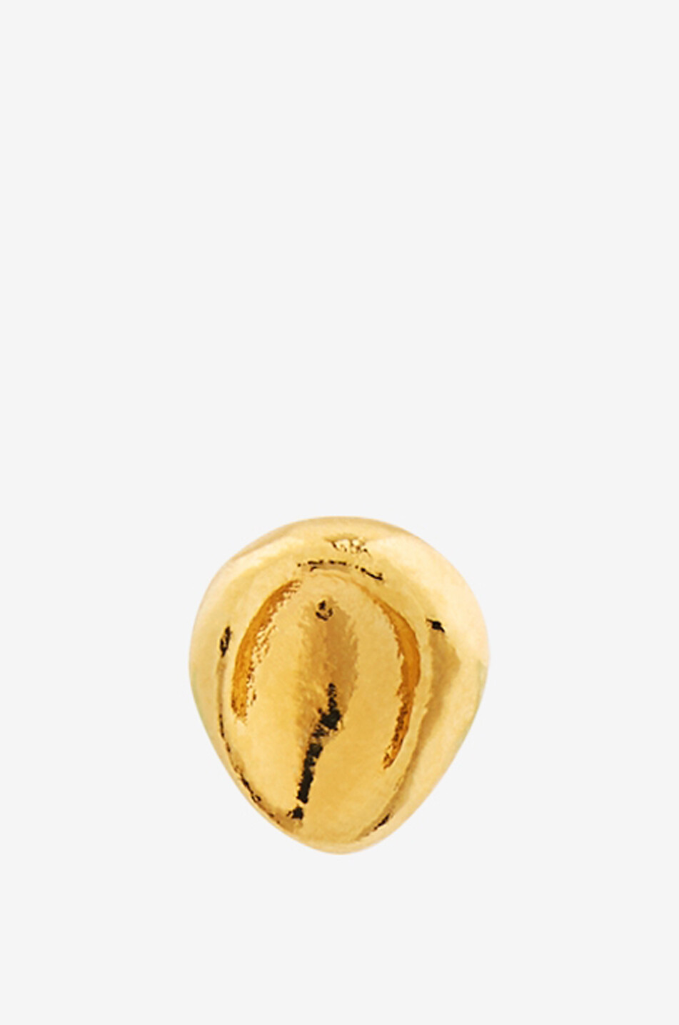 Intemporelle single gold-plated stud earring