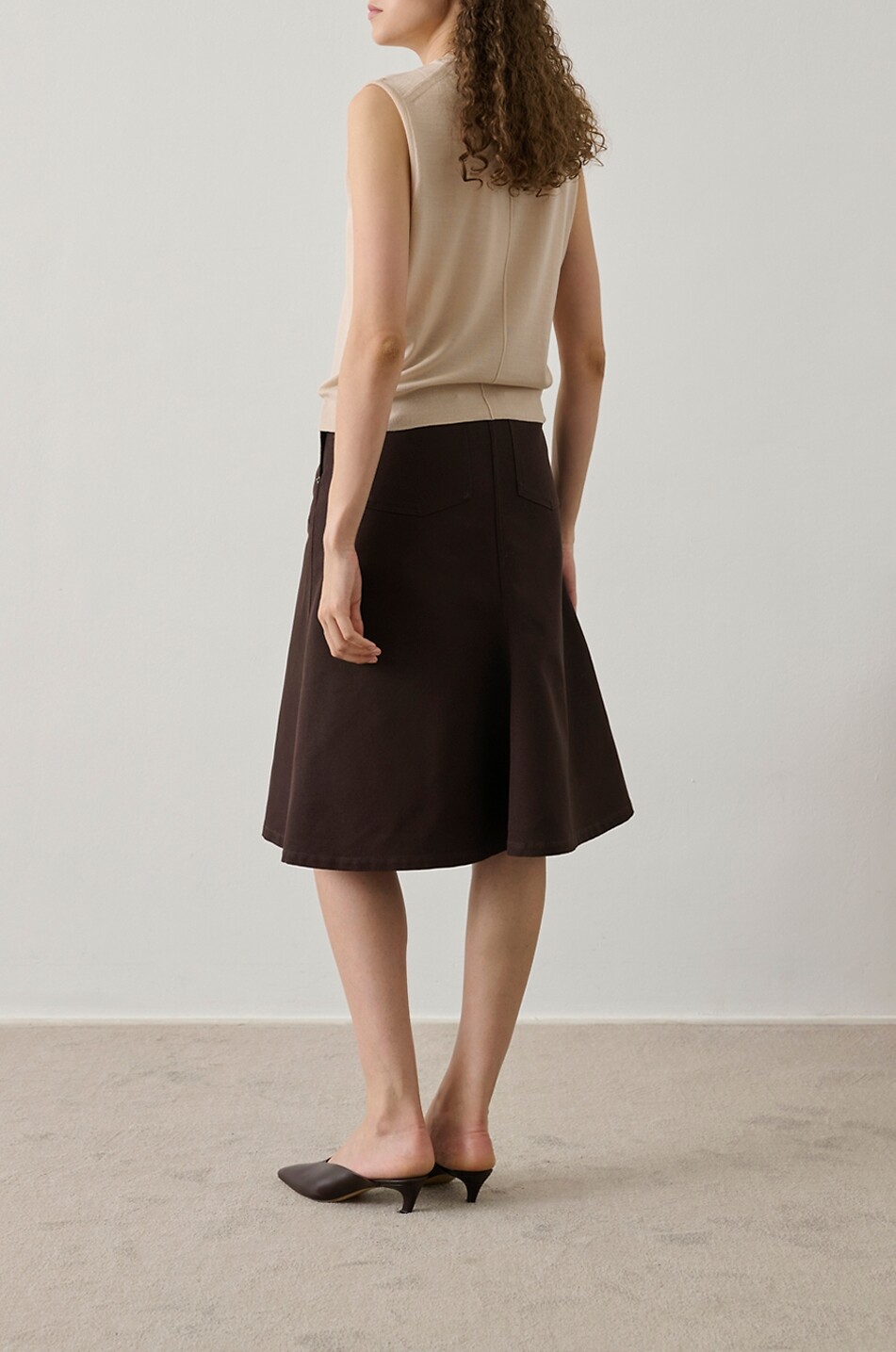 SOEUR Pull fin sans manches en laine mérinos Fergie Femme ROSE CLAIR 5