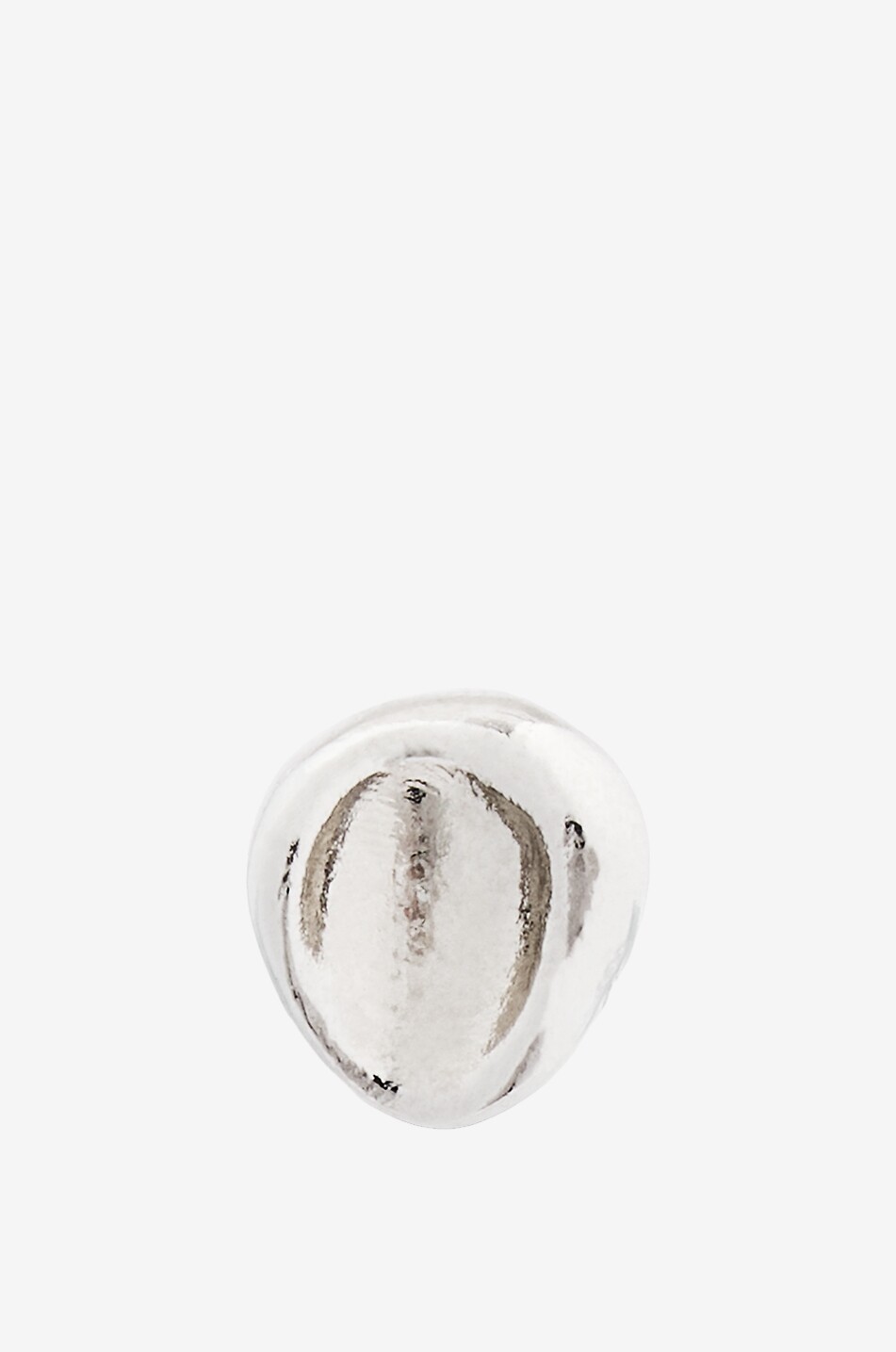 Intemporelle single silver-plated stud earring