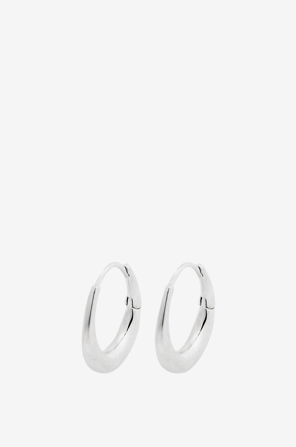 SOEUR Intemporelle large silver-plated hoop earrings Women SILVER 2