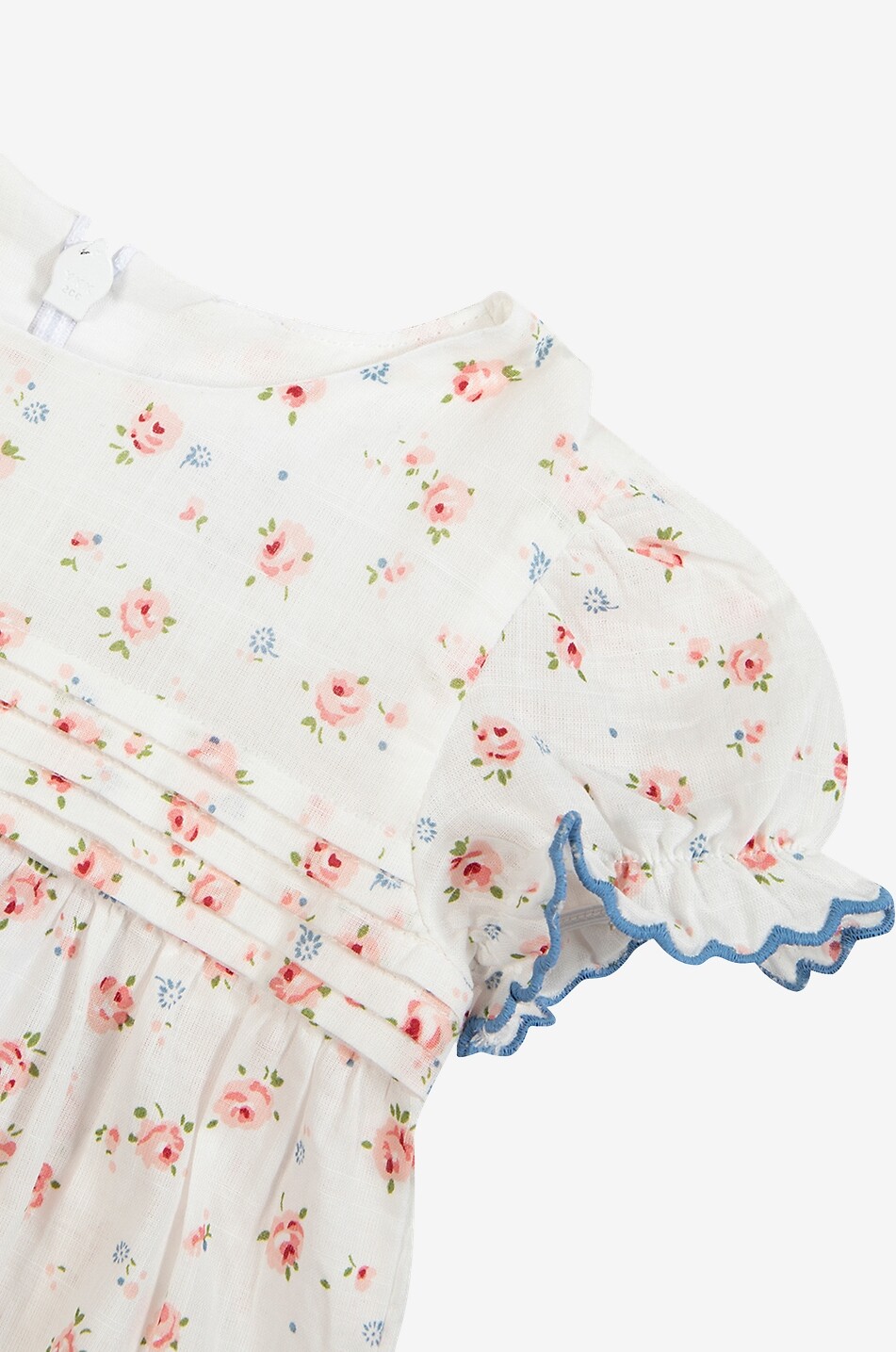TARTINE ET CHOCOLAT Barboteuse bébé en voile de coton imprimé floral Bébé BLANC CASSE 6