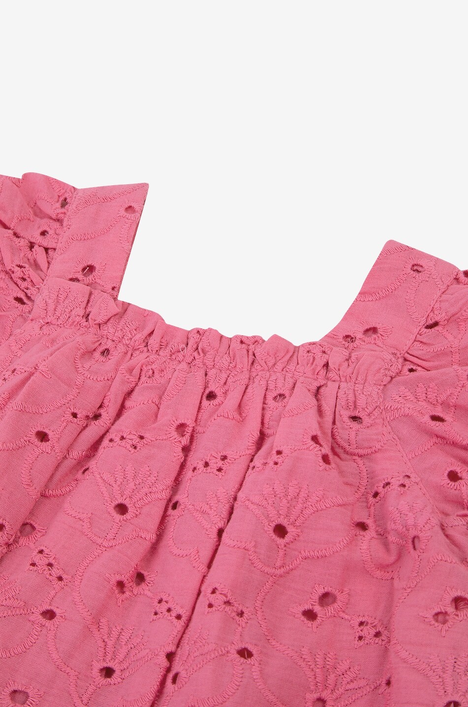 TARTINE ET CHOCOLAT Baby cotton playsuit with broderie anglaise Baby PINK 3