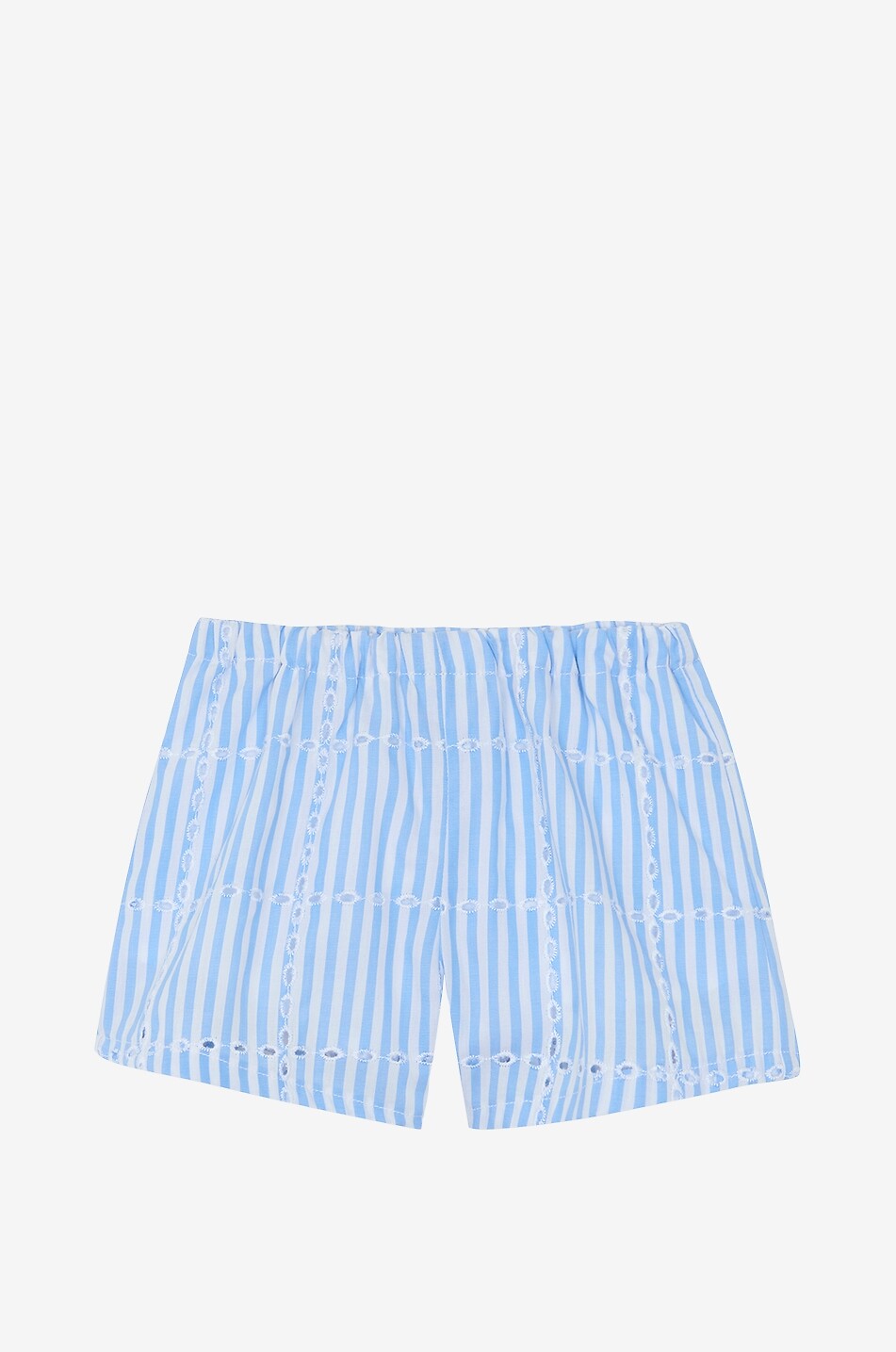 TARTINE ET CHOCOLAT Ensemble bébé en coton rayé short et top à bretelles Bébé BLEU 7