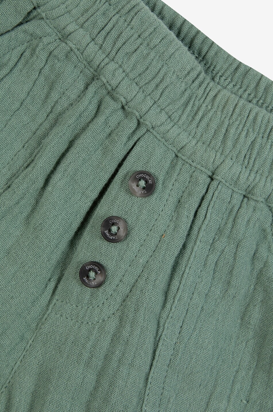 TARTINE ET CHOCOLAT Cotton gauze baby shorts Baby KHAKI 3