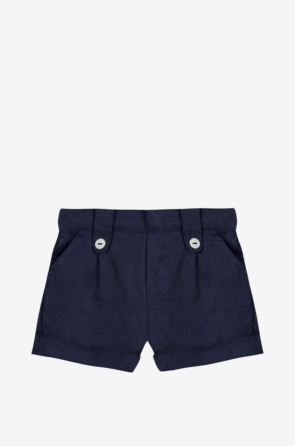 TARTINE ET CHOCOLAT Baby linen shorts Baby DARK BLUE 1