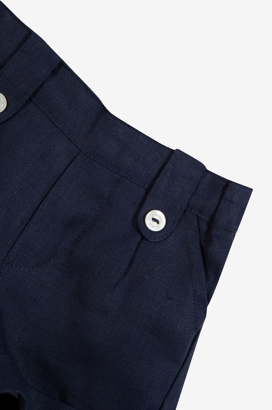 TARTINE ET CHOCOLAT Baby linen shorts Baby DARK BLUE 3