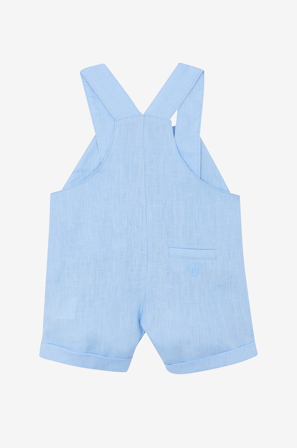 TARTINE ET CHOCOLAT Baby-Latzhose aus Leinen mit aufgesetzten Taschen Baby HELLBLAU 2