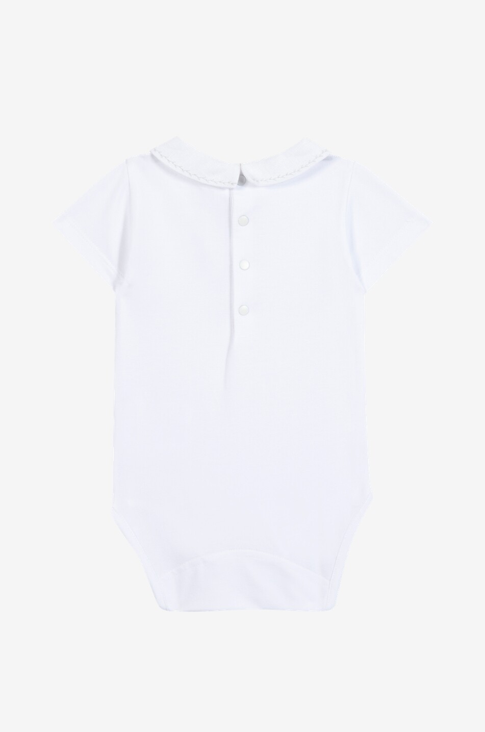 TARTINE ET CHOCOLAT Baby-Kurzarm-Body aus Jersey mit Igel-besticktem Kragen Baby WEISS 2