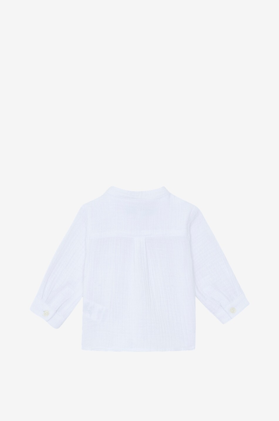 TARTINE ET CHOCOLAT Baby cotton long-sleeve shirt Baby WHITE 2