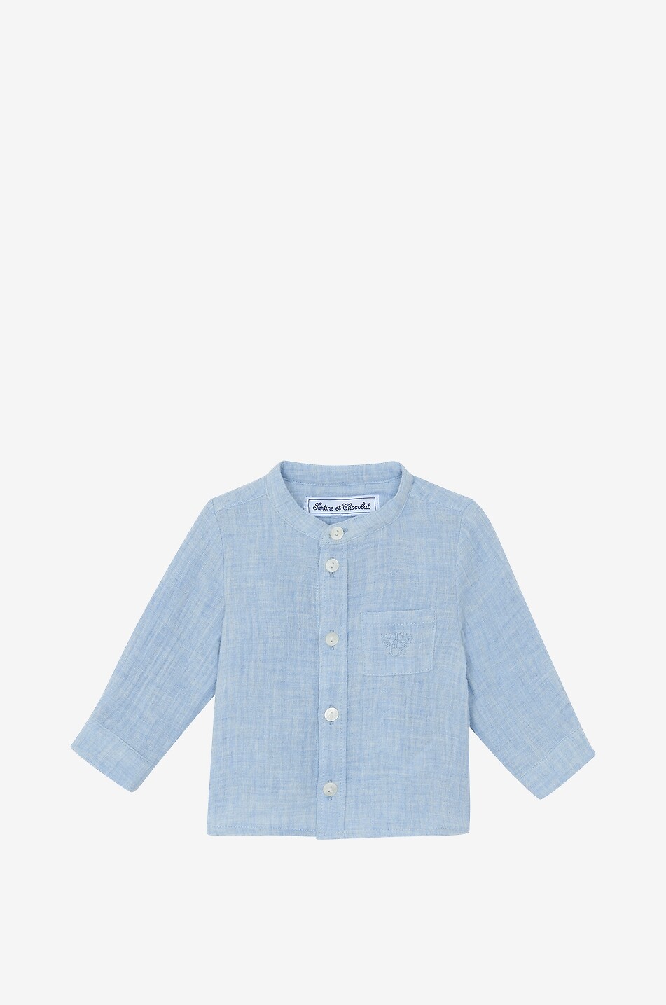 Baby cotton long-sleeve shirt