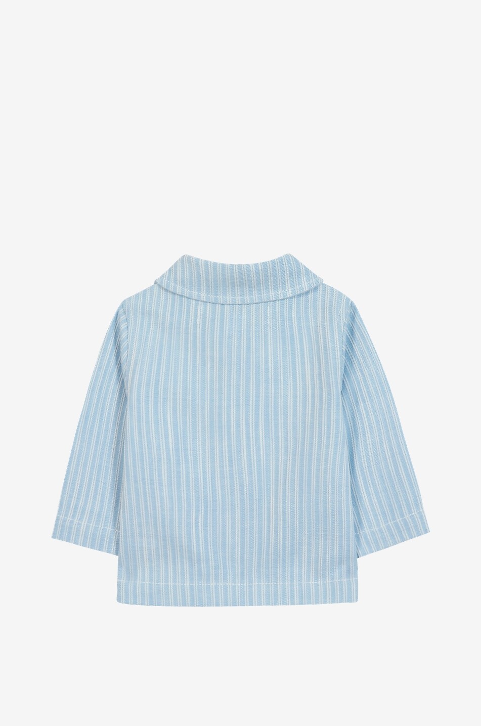 TARTINE ET CHOCOLAT Striped baby overshirt in cotton Baby LIGHT BLUE 2
