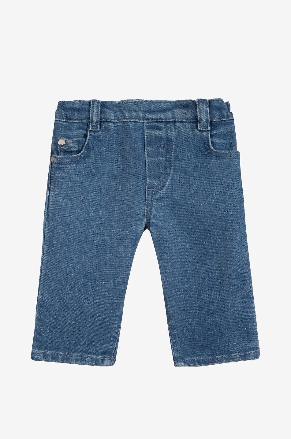 TARTINE ET CHOCOLAT Straight-leg baby jeans with elasticated waist Baby BLUE 1