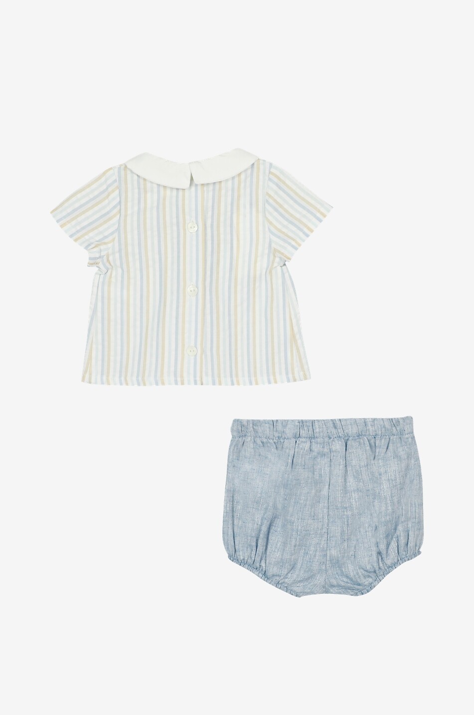 TARTINE ET CHOCOLAT Baby striped polo shirt and bloomers setq Baby LIGHT BLUE 3