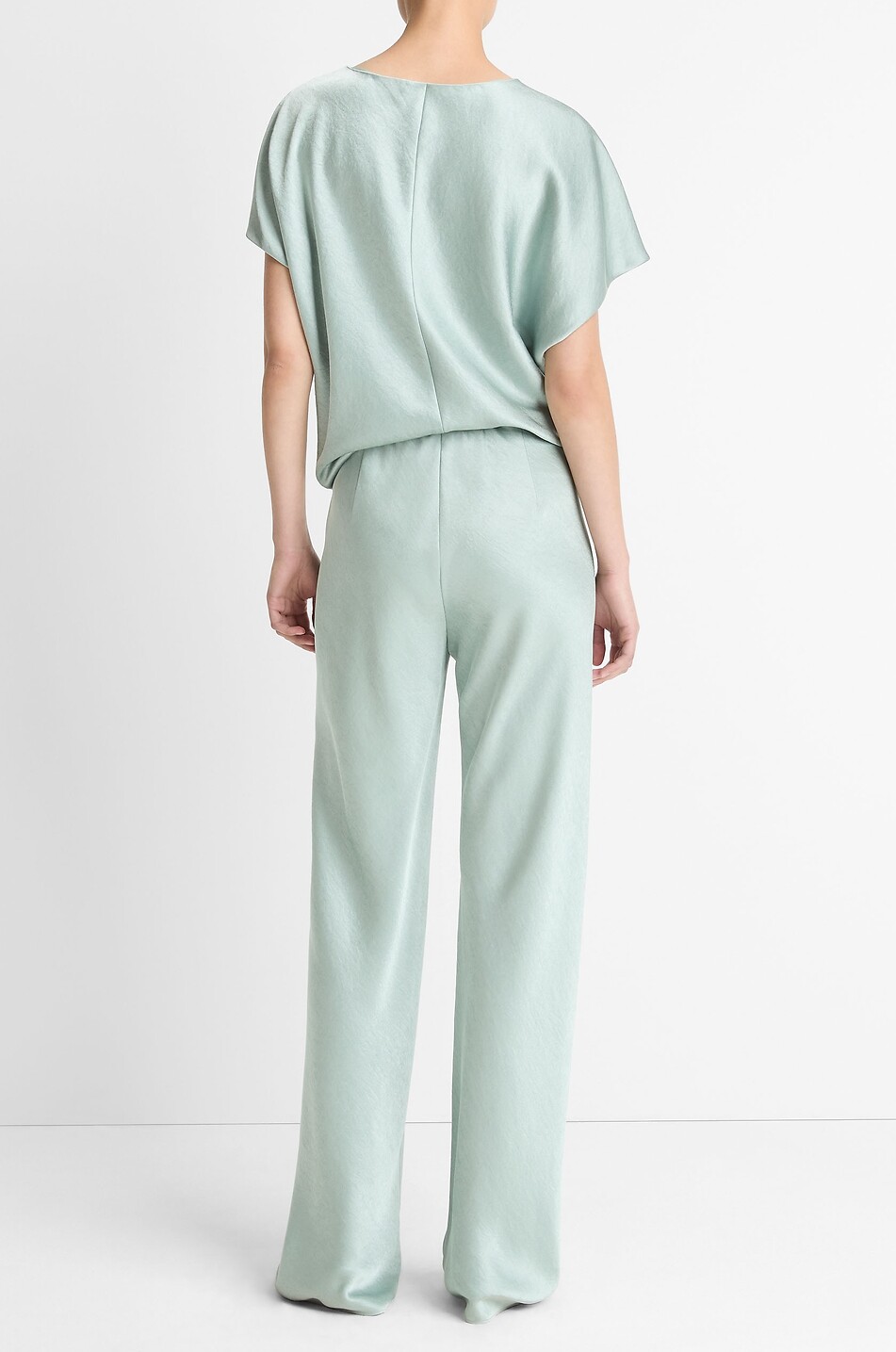 VINCE Hose mit geradem Bein Damen HELLGRÜN 4